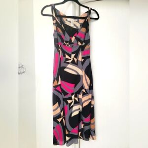 Diane Von Furstenberg Vintage Size 4 Silk Midi Dress